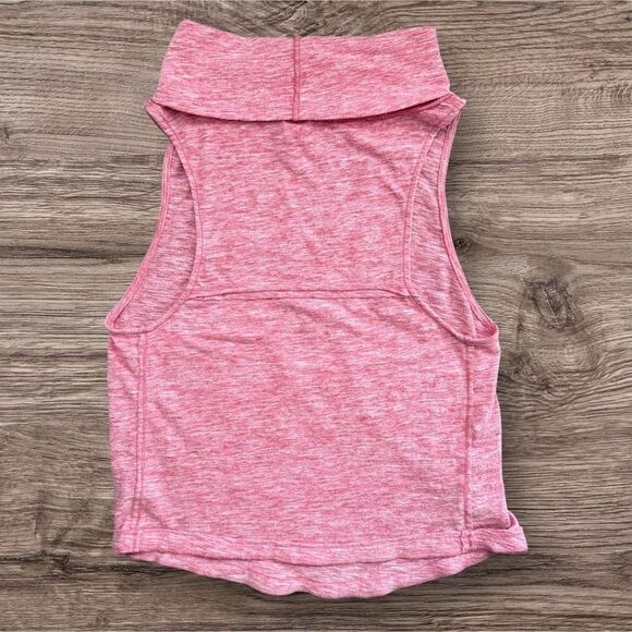 We The Free Pink Sleeveless Tank Top Size S Preowned Chic Turtleneck Tank Top - Picture 2 of 5